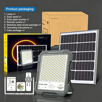 Projecteurs solaires pour usage extérieur, étanches avec indice de protection IP65, pour les routes de parcs et les parkings, projecteurs LED pour l'éclairage