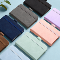 Carnet de poche personnalisé A7 avec 200 pages lignées, fermeture élastique et boucle pour stylo en option pour cadeaux promotionnels