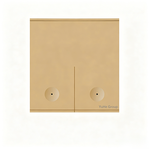 Interruptor de Pared Táctil de 2 Botones YuHe Group, Plástico Minimalista, IP20, 10A, 230V - Product Image 1