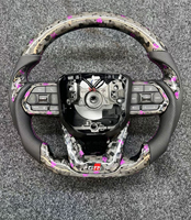Volant en fibre de carbone forgé pour Toyota LC300 Hilux N70 Fortuner Land Cruise GR Amélioration de l'intérieur de la voiture