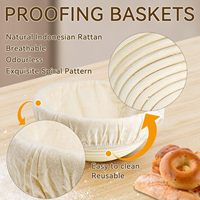 Fournitures de cuisson de pain au levain et kit de démarrage nettoyage facile paniers d'épreuvage au levain fouet à pâte boiteuse à pain