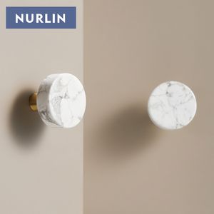 <span class=keywords><strong>Pomelli</strong></span> Nurlin in Ottone, Marmo, Cristallo e Giada di Pietra Naturale Bianca e <span class=keywords><strong>Rosa</strong></span> per Armadi, Guardaroba, Porte e Cassetti - Product Image 6