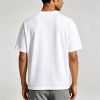 T-shirts d'été 220 GSM en coton 100% imprimé numériquement, taille L, col rond, manches courtes, coupe oversize, décontractés, respirants pour hommes adultes