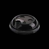 Couvercles de gobelets en plastique PP de 89mm-Couvercle de tasse hémisphère Dôme en PP/couvercle plat