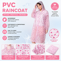 Vente flash : imperméable en PVC pour travailleurs, imperméable durable au design simple, poncho avec boutons, utilisation en extérieur, adultes, enfants, garçons, filles