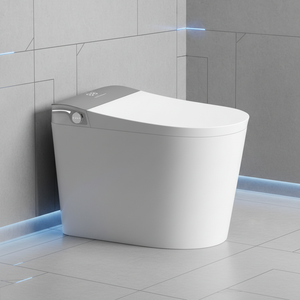 WC intelligent entièrement automatique avec chauffage du siège, certifié CE/CUPC/ETL, IPX4, WC intelligent à poser au sol, WC intelligent - Product Image 1