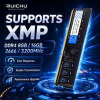 Module de RAM de bureau RuiChu DDR4 8 Go/16 Go 2666 MHz/3200 MHz ECC 288 broches DIMM pour mise à niveau PC, compatible XMP 2.0 Gaming, en stock