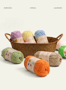 Hilo <span class=keywords><strong>de</strong></span> algodón <span class=keywords><strong>de</strong></span> leche peinado <span class=keywords><strong>de</strong></span> 5 hebras teñido con nitrilo <span class=keywords><strong>para</strong></span> tejer a mano, ideal <span class=keywords><strong>para</strong></span> mantas, <span class=keywords><strong>muñecas</strong></span>, bufandas y bolas <span class=keywords><strong>de</strong></span> <span class=keywords><strong>lana</strong></span> - Venta al por mayor - Product Image 2