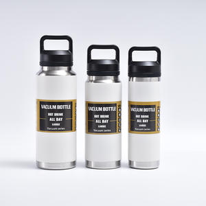 Gourde isotherme écologique Skirton en acier inoxydable avec poignée - Product Image 4