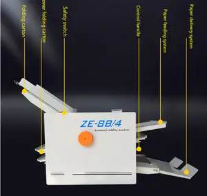 जहाज के लिए तैयार ZE-8B/4 स्वत: A3 A4 कागज तह मशीन