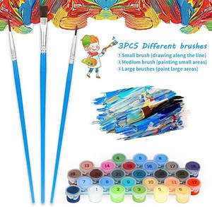 Décoration <span class=keywords><strong>de</strong></span> la maison cadeau adulte et enfant do-it-yourself couleur bricolage peinture bricolage toile peinture par numéros - Product Image 5