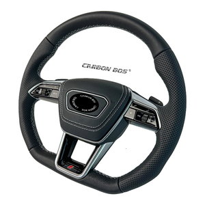 Vente directe d'usine carbone noir de haute qualité pour <span class=keywords><strong>Audi</strong></span> <span class=keywords><strong>Q</strong></span> C8 A1 A3 A4 A5 A6 A7 A8 B6 B7 B8 B9 C6 C7 TT R8 Volant de voiture - Product Image 2