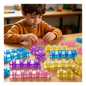 Cubos de Juego Seguros para Bebés, Transparentes, Suaves, Kit de Viaje, Apilables, para el Desarrollo de la Concentración y la Resolución de Problemas - Product Image 2