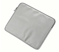 Housse d'ordinateur portable décontractée en PU souple antichoc légère avec bandoulière et fermeture éclair, étui de protection portable pour tablette
