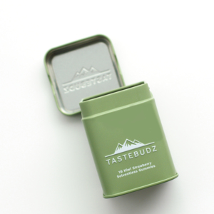 Cannacoast Premium hermético a prueba de olores Metal CR caja de lata resistente a niños caja de lata de hojalata para hierbas comestibles gomitas embalaje de aperitivos - Product Image 1