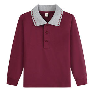 Camiseta de Manga Corta para Niños, Estilo 2026, Color Sólido, Tipo Polo, con Bolsillo y Etiqueta, Cuello de Solapa, para Verano - Product Image 4