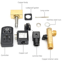 Vanne d'eau électrique automatique à minuterie AC 220V 1/2 pouce, solénoïde de drainage électronique pour compresseur d'air, condensat, OEM personnalisable