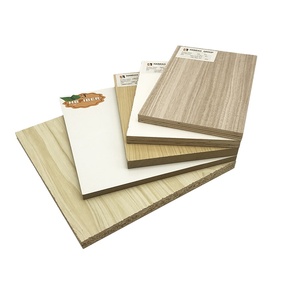 4x8 18 mét thiết kế hiện đại <span class=keywords><strong>MDF</strong></span> ván dăm ván chống ẩm melamine giấy tráng ván ép - Product Image 1