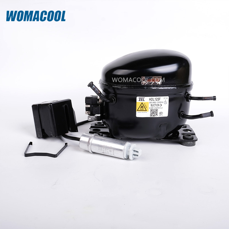 ZEL zanussiコンプレッサー冷凍HDL125FR600a 220-240V/60Hz空冷