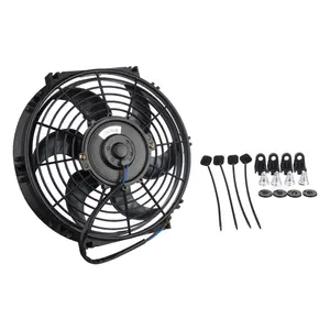 Kit de montage de radiateur électrique universel 9 "Slim Push Pull Cooling Fan 12V 80W