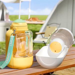 Tazón de alimentación de viaje para mascotas al aire libre ajustable, vendedor caliente, botella OEM ODM, cuenco de viaje plegable portátil para perros, cuencos para perros - Product Image 1