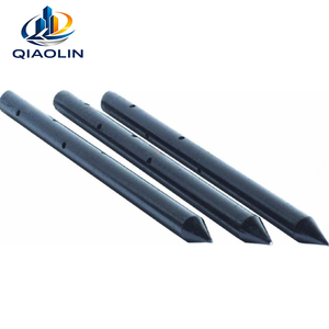 Estaca <span class=keywords><strong>de</strong></span> Acero para Clavos <span class=keywords><strong>de</strong></span> 12"-48" Redonda con Orificios para Construcción en Concreto, Piso Exterior <span class=keywords><strong>de</strong></span> Villa, Pared - Negra, Duradera - Product Image 1