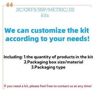 Kit d'adaptateurs hydrauliques JIC ORFS BSP DIN, adaptateur de filetage mâle-femelle, raccords, bouchons et embouts hydrauliques - Product Image 6