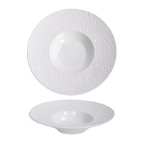 Vaisselle en céramique haut de gamme pour hôtels et restaurants, assiettes (plat à salade), passe au micro-ondes, design moderne minimaliste, série Cosmic