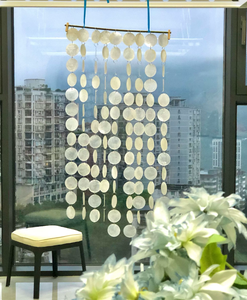 Decoración de Techo para Bodas LANJO, Lámina de Mica, Cortina de Cuentas Acrílicas Circulares, Campanas de Viento, Accesorios para Bodas - Product Image 4