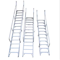 Escalera Plegable de Aluminio de Doble Columna de Grado Industrial, Escalera Colgante para Exteriores