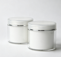 Pots à crème de grande capacité de 200 ml avec col de 89 mm, contenants cosmétiques vides de 200 g pour le remplissage de lotion corporelle
