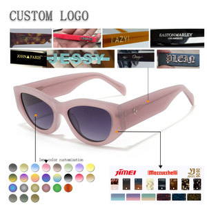 Cat Eye Full Rim Sunglasses Solid Black <b>Frame</b> Resin Lens Anti-Uv Protection Unisex Adult - Product Image 2
