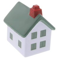 2025 vente en gros promotionnel personnalisé maison en forme de jouets PU Cottage balle anti-stress