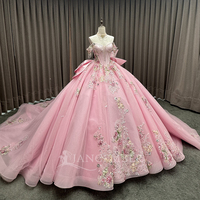 Robe de Quinceanera rose onirique Vestidos De Baile Robes d'occasion formelle Robe de soirée Mcd02