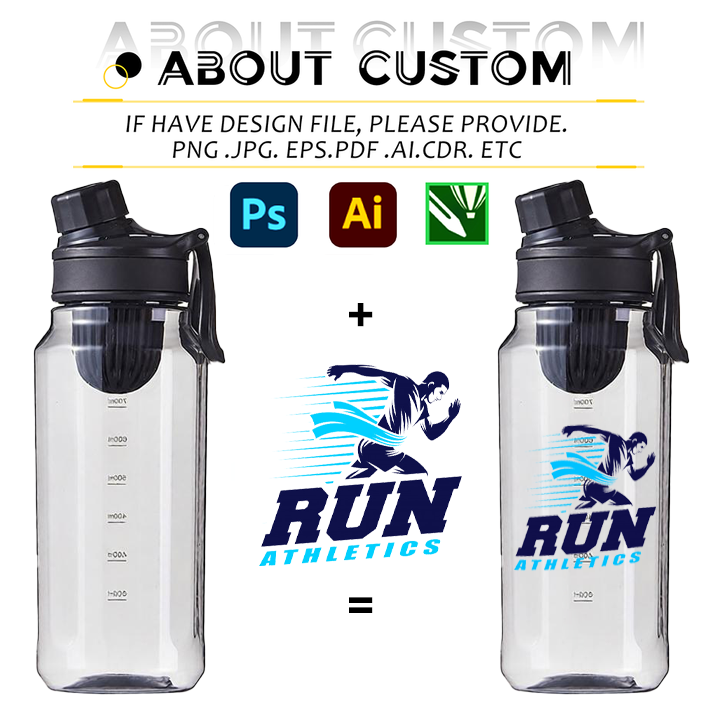 Custom Logo 1000ml BPA Free Water Bottle with Tea Strainer PP Plastic ...