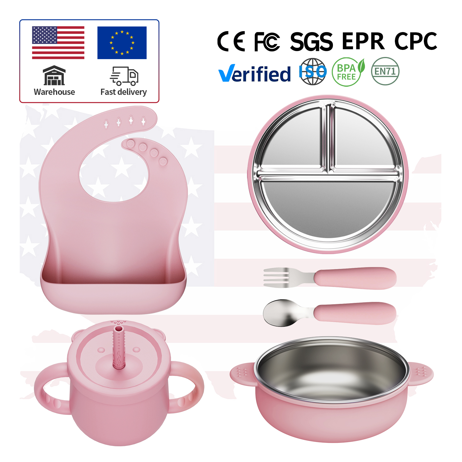 ensemble rose 6 pièces
