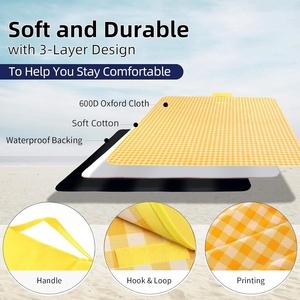Wholesale Custom Print Picnic <b>Blanket</b> Beach <b>Blankets</b> Large Sand Proof <b>Waterproof</b> Camping Portable Travel <b>Blanket</b> Play Mat - Product Image 4