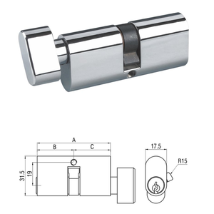 पेशेवर कारखाने के जिक्सिन पीतल बेलनाकार अंगूठे का मोड़ दरवाजा सिलेंडर 3 कुंजी गुदा ग्रेड 1 ब्रश फिनिश स्टील दरवाजे 70 मिमी - Product Image 6