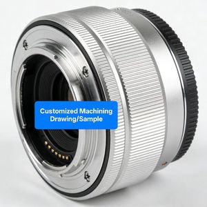 Collier d'objectif en aluminium anodisé de précision usiné CNC (tournage et fraisage) avec une précision de 0,001 mm, adaptateur optique pour montage de caméra pour la photographie - Product Image 1