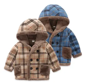 Jongen Baby Jas Herfst En Winter Modellen Jongens Casual Wollen Jas Kinderen Buitenlandse Stijl Verdikte Kinderen Koreaanse jas