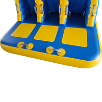 Bateau gonflable de parc aquatique remorquable pour Band Wagon River, durable, léger, usage commercial