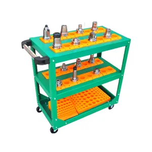 CNC Tool Storage Cart BT40 Tool Holder Trolley for Lathe