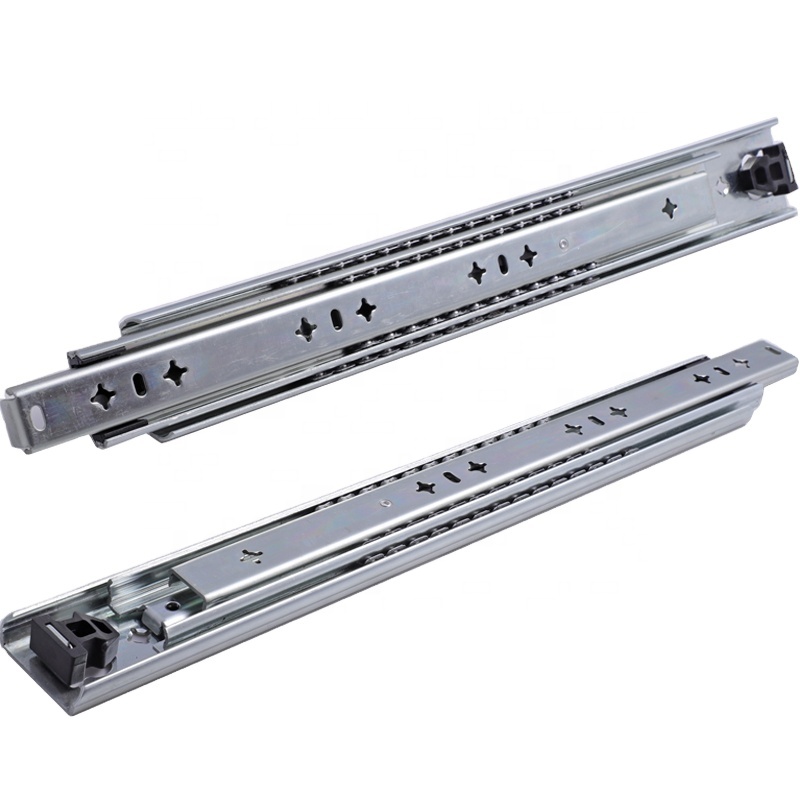 200kg heavy load metal box telescopic 76mm Heavy Duty Ball Bearingdrawer slide with locking system for Tooling Box