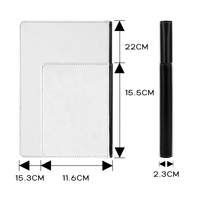 Prosub Sublimations-Journal Notizblock-Hülle Blanko A5 A6 Doppelseitiger Druck PU-Leder Sublimations-Notizbücher