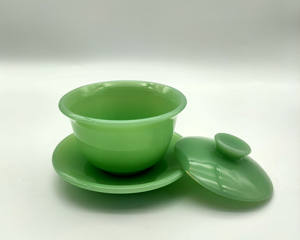 Vaisselle en verre en gros, pichet en porcelaine de couleur jade, service à thé, verre à lait <span class=keywords><strong>Mosser</strong></span>, verre de jade - Product Image 3