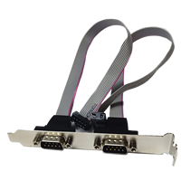 Ordinateur série DB9 mâle RS232 COM Port vers IDC 10 broches câble DB9 à 10Pin carte mère en-tête montage sur panneau support de Port série
