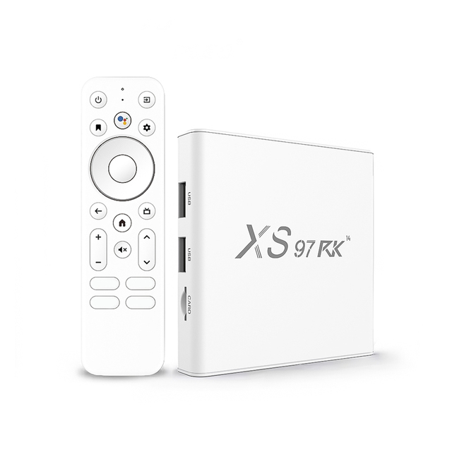 Android 14 Media Player 4K HDR Video WiFi 6 BT Voice Remote USB 3.0