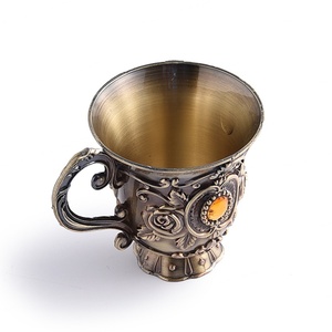 Tasse à bière en cuivre miniature épaisse de qualité supérieure, couleur or laiton, très vendue - Product Image 2