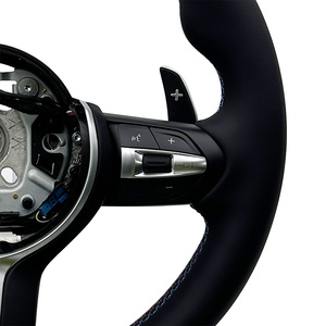 Volante de Cuero para <span class=keywords><strong>BMW</strong></span> E46 F30 F10 E90 E60 G20 G30 F32 <span class=keywords><strong>328i</strong></span> F36 M340i E39 F22 F11 540i E87 M3 E70 M4 - Product Image 6