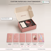 Kotak Pengiriman Kardus Pink Kecil Custom dengan Logo Berwarna, Bahan Murah, dan Kotak Kemasan Produk untuk Pakaian